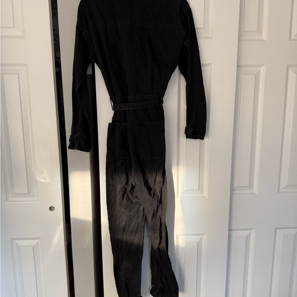 Good American Hourglass Women's Black Denim Jumpsuit - Picture 10 of 10